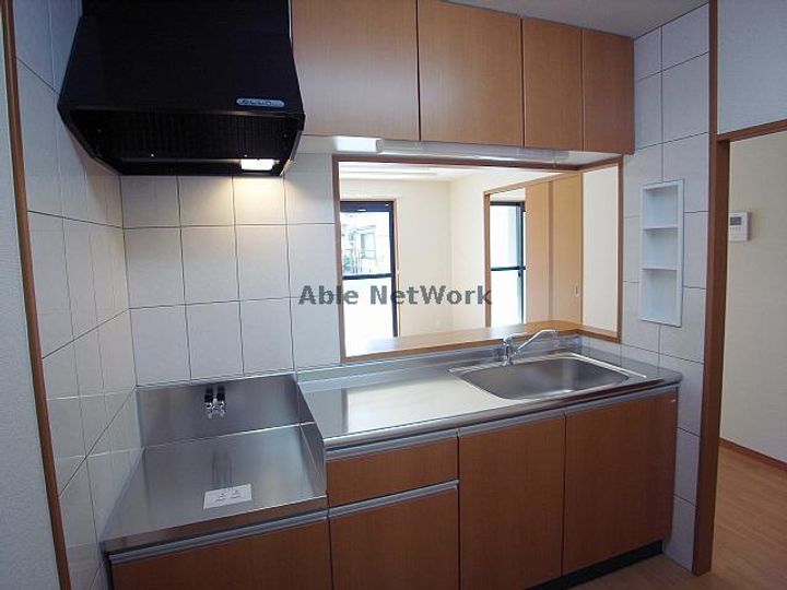 岐阜県羽島郡岐南町平島9(マンション)の賃貸物件のキッチン