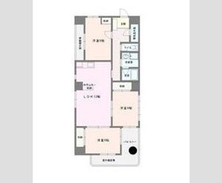 栃木県小山市駅東通り1(マンション)の賃貸物件の間取り