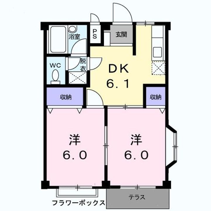 パレラフォーレの間取り