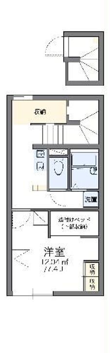 レオパレス池新田の間取り