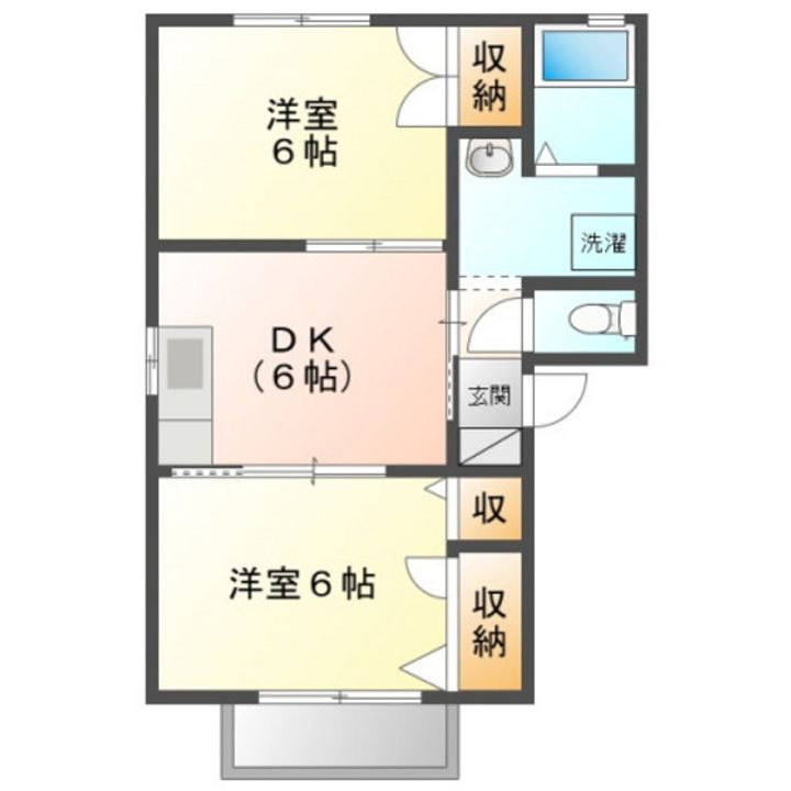 レーベン平井Aの間取り