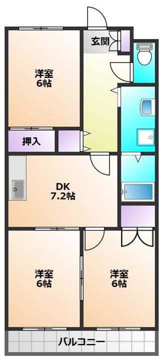 パークハイツ野村の間取り