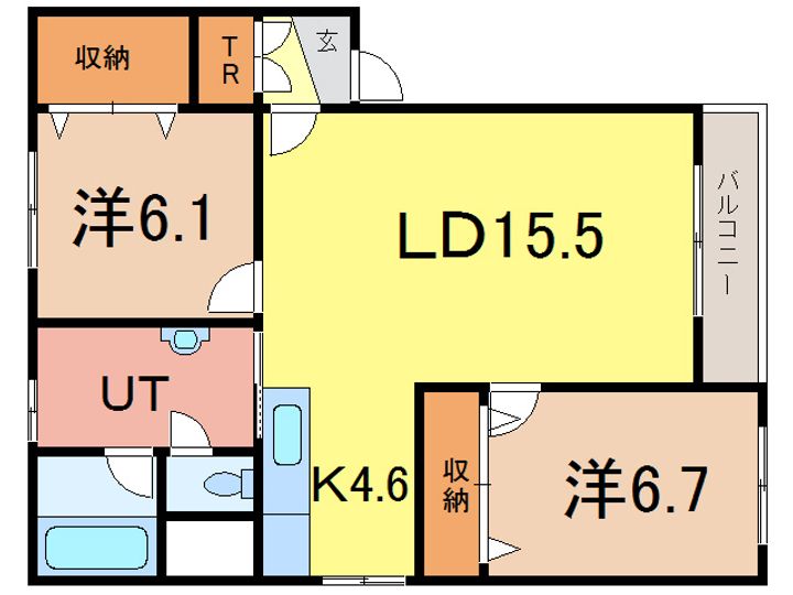 グランデ10の間取り