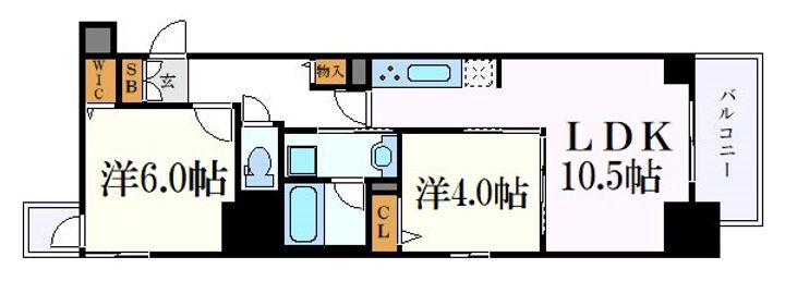 プレサンスTHE久屋大通レジェンドの間取り