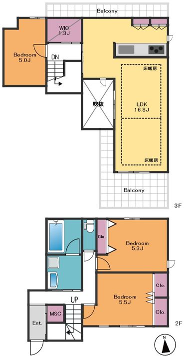 セイズ百反の間取り