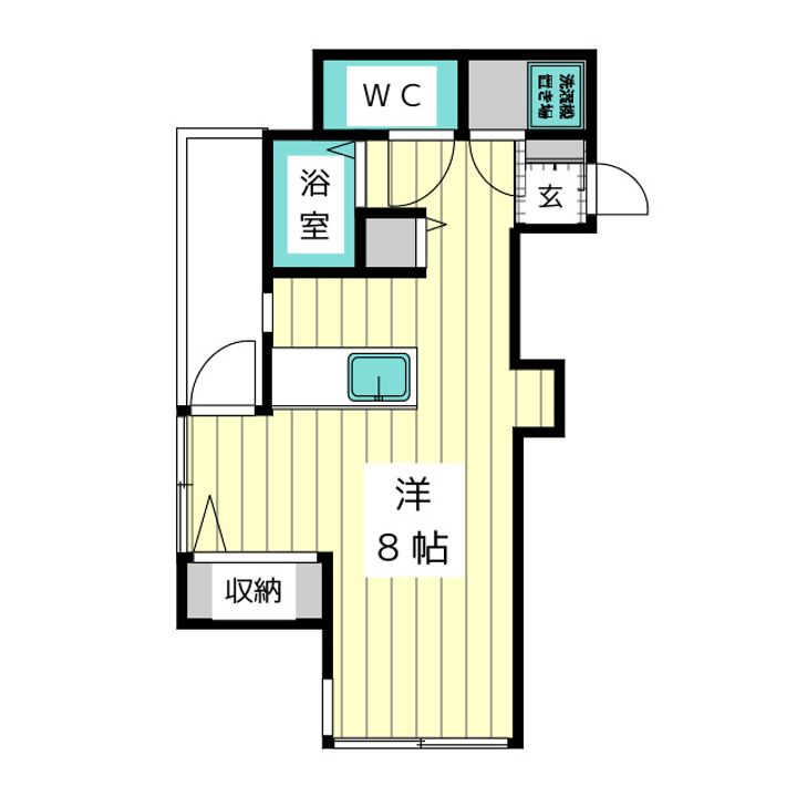 セラヴィ杁中の間取り