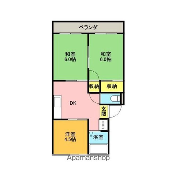 和歌山県和歌山市栄谷(アパート)の賃貸物件の間取り