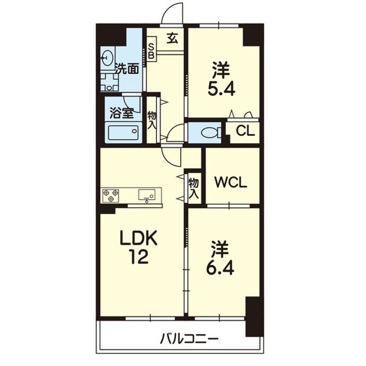 コンフォートパレス the Yuukiの間取り