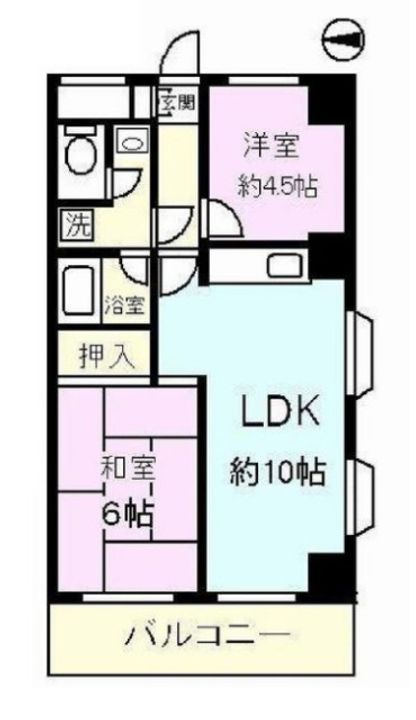 ライオンズマンション鉄砲洲第二の間取り