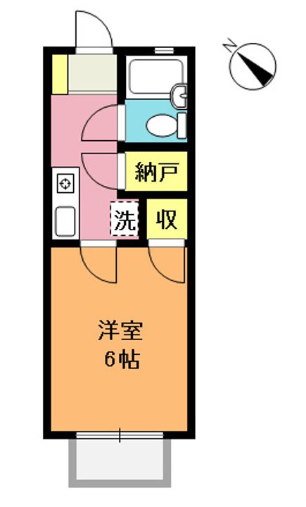 ツイン・ハイム・喜八 A棟の間取り