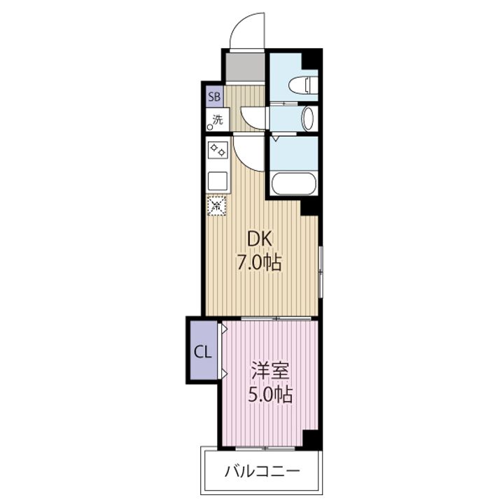 金太郎ヒルズ106の間取り