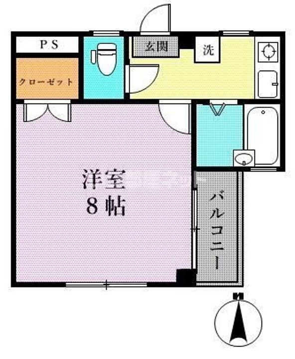 埼玉県川越市松江町1(マンション)の賃貸物件の間取り