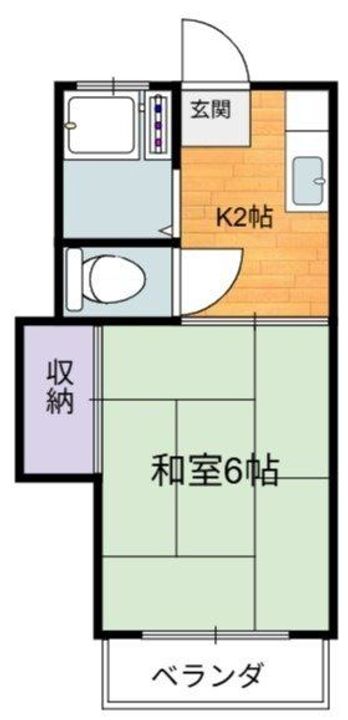 東京都府中市天神町2(アパート)の賃貸物件の間取り