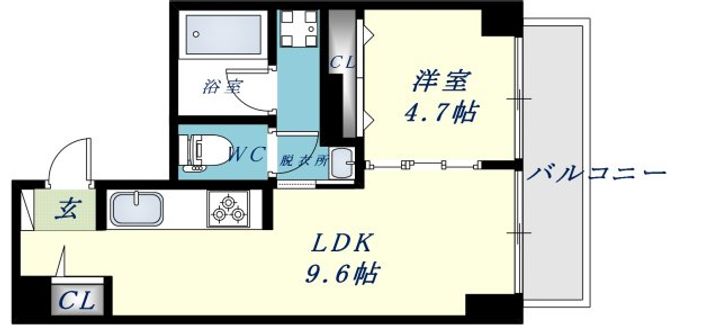 グランガーデン足代新町の間取り