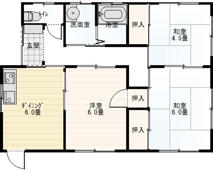 長野県伊那市上新田(一戸建)の賃貸物件の間取り