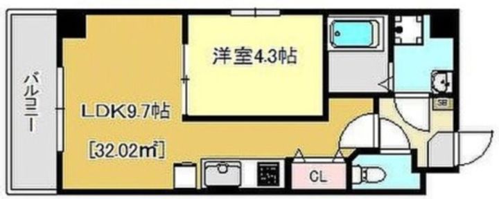千葉県船橋市湊町2(マンション)の賃貸物件の間取り