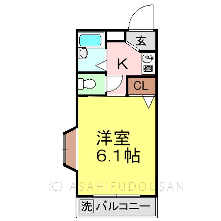 アーバンシャトー竹町の間取り