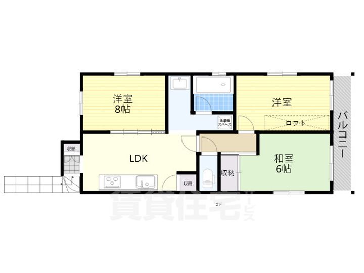 大阪府堺市堺区賑町1(一戸建)の賃貸物件の間取り