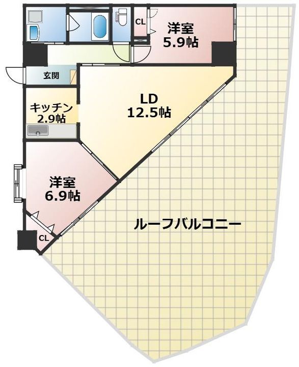 カゼマチテラスの間取り