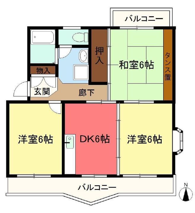 クレールドミール土屋の間取り