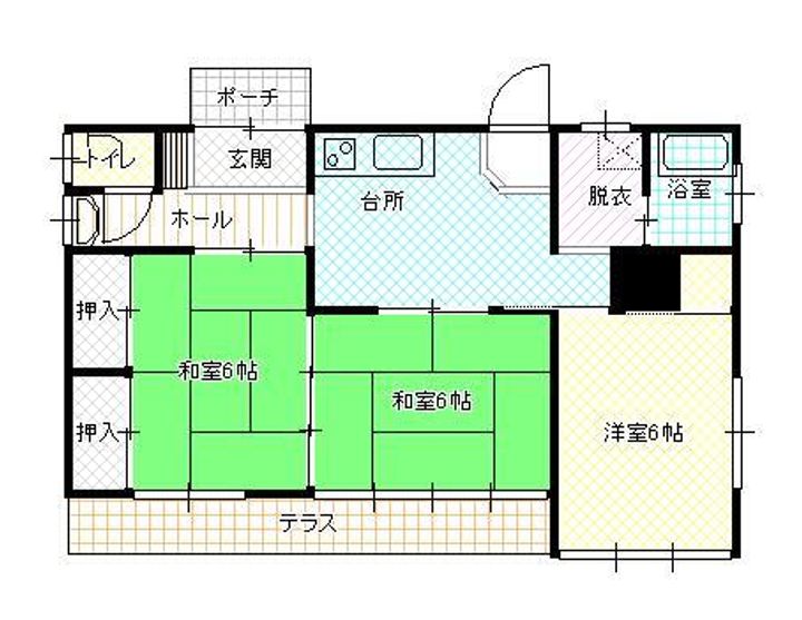 福島県郡山市堤2(一戸建)の賃貸物件の間取り