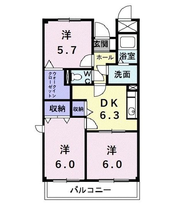 グレイスフルヴィラの間取り