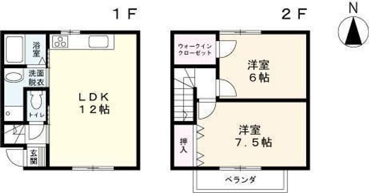 西久保コーポ5の間取り