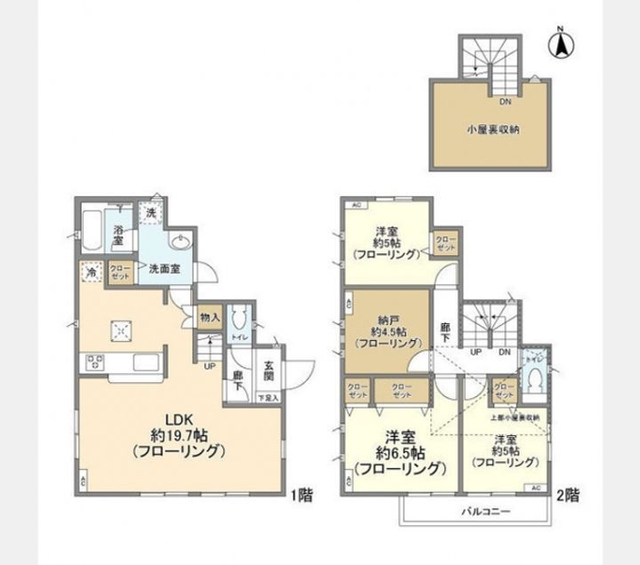東京都府中市是政6(一戸建)の賃貸物件の間取り