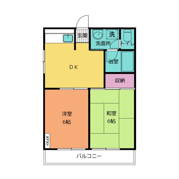 静岡県沼津市高砂町(アパート)の賃貸物件の間取り