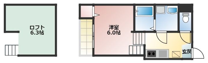 BLUE GARDENの間取り