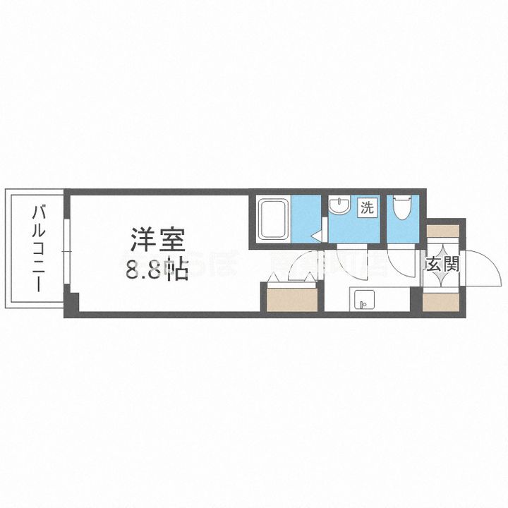 大阪府大阪市福島区福島8(マンション)の賃貸物件の間取り