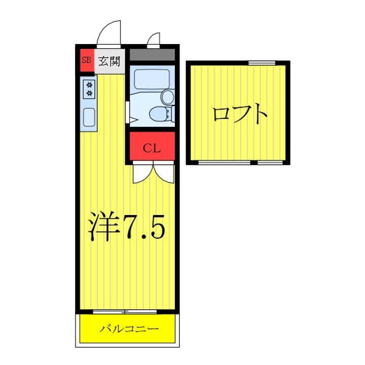 パールシティアサヒの間取り