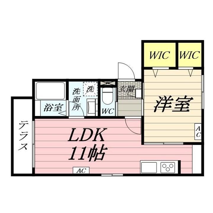 神奈川県横浜市鶴見区菅沢町(マンション)の賃貸物件の間取り