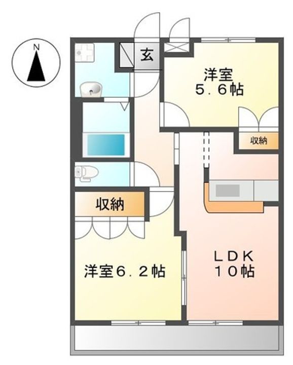 埼玉県川口市戸塚南4(マンション)の賃貸物件の間取り