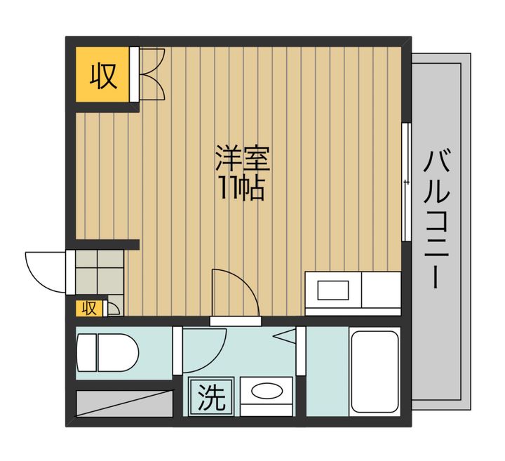 広島県福山市東町3(アパート)の賃貸物件の間取り