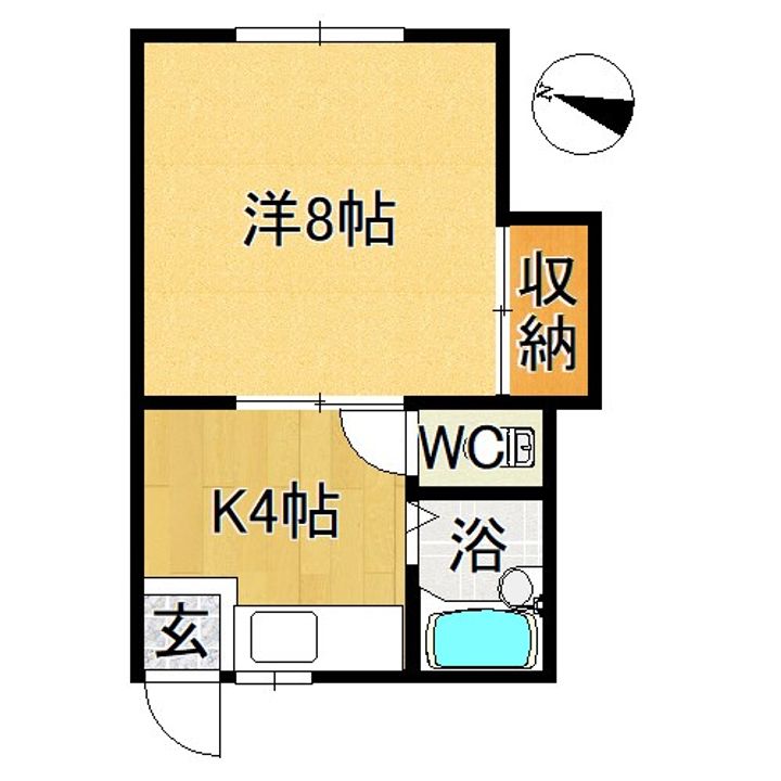 富野ハイツの間取り