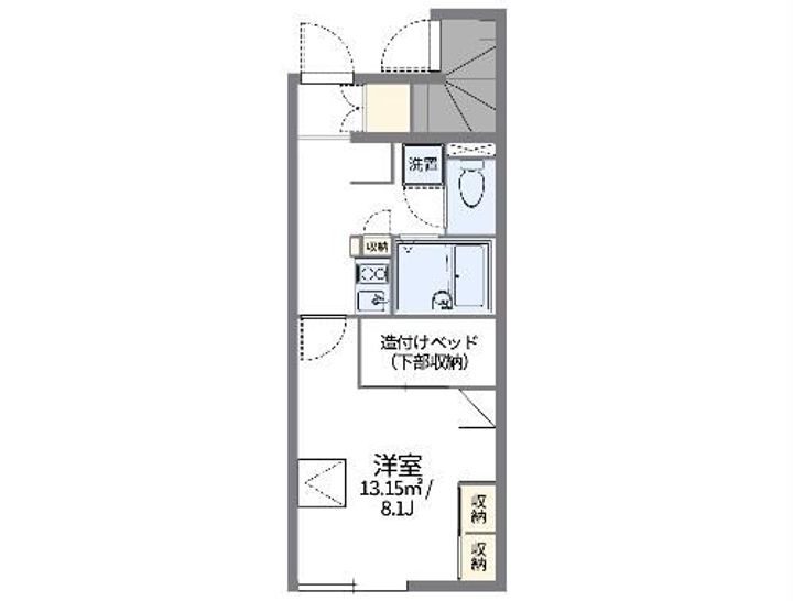 レオパレス天神の間取り
