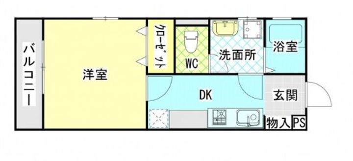カーサ・ソレイユ黒川Bの間取り