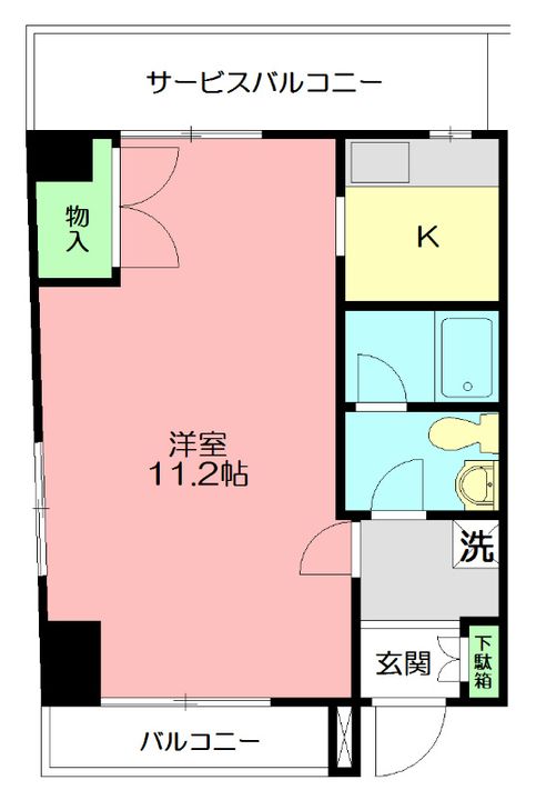 神奈川県藤沢市南藤沢(マンション)の賃貸物件の間取り