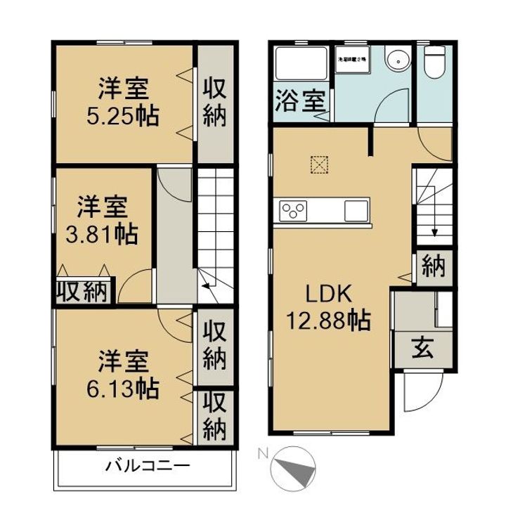 リーブルファイン長太旭町四丁目IIIの間取り