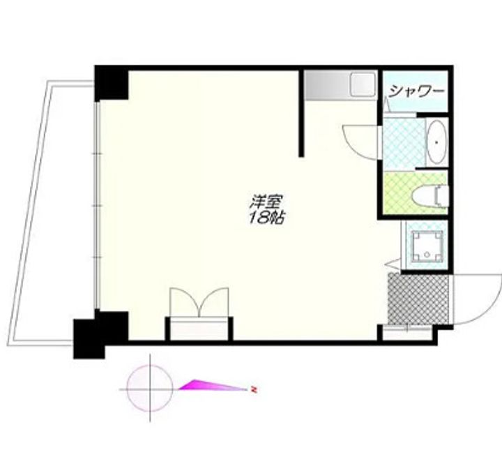東京都文京区小日向3(マンション)の賃貸物件の間取り
