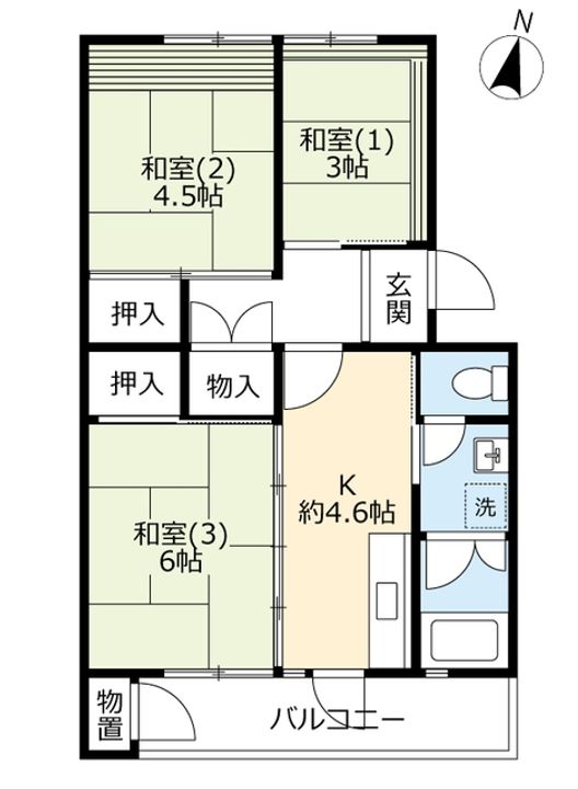 UR男山の間取り