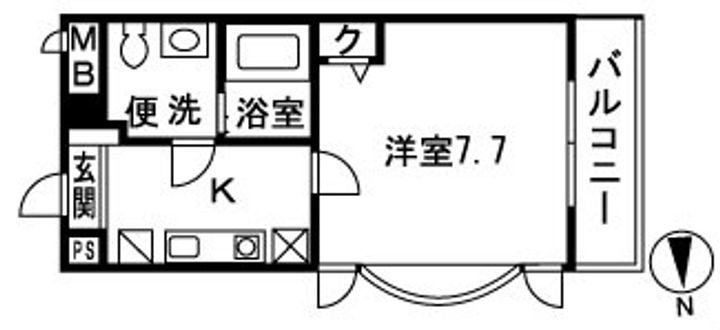神奈川県藤沢市亀井野(マンション)の賃貸物件の間取り