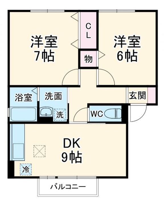 クレセントIの間取り