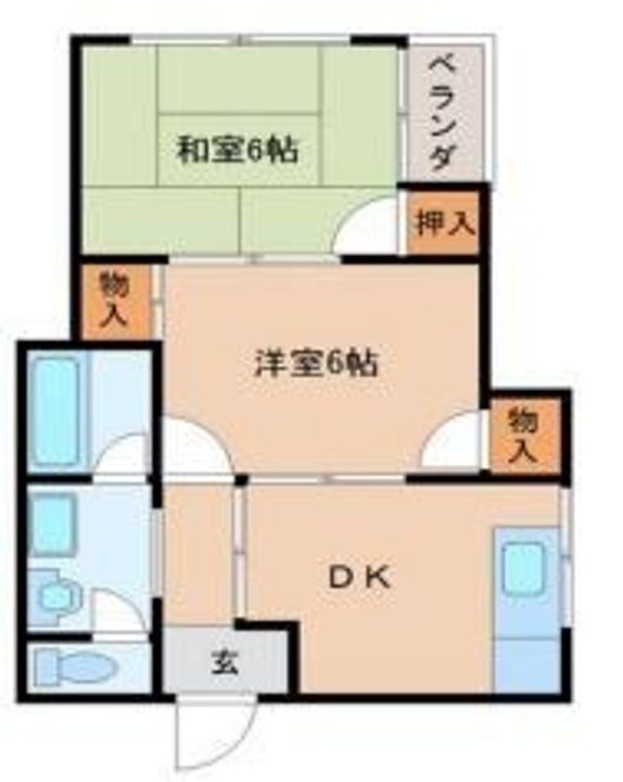ビートル山本北(猫可)の間取り