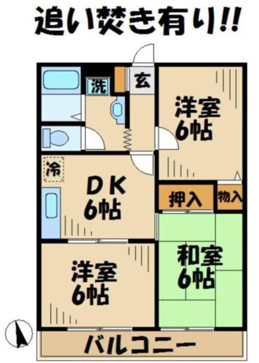 サニーコートしもはたの間取り