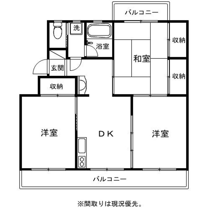 コーポコータローの間取り
