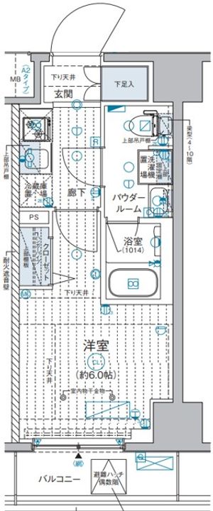 神奈川県横浜市西区浜松町の賃貸マンションの間取り