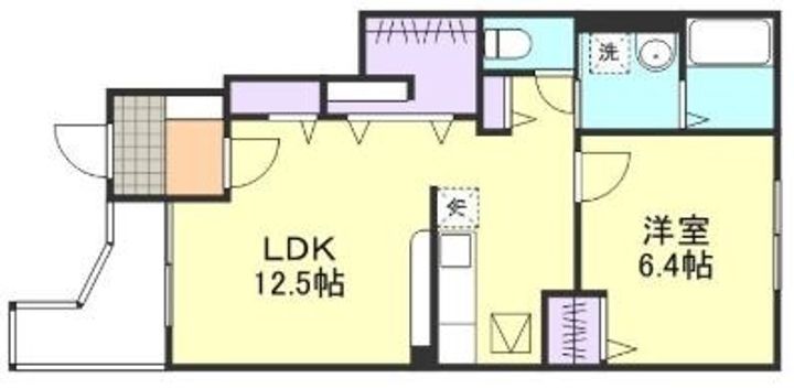岡山県倉敷市羽島の賃貸マンションの間取り