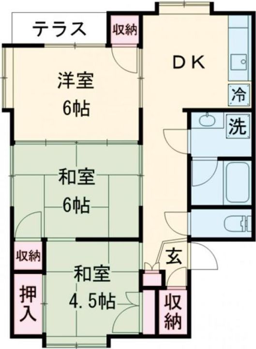 新潟県三条市下坂井(アパート)の賃貸物件の間取り